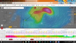 ciclone no canal de mocambique